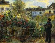 Pierre Renoir Monet Painting in his Garden oil painting picture wholesale